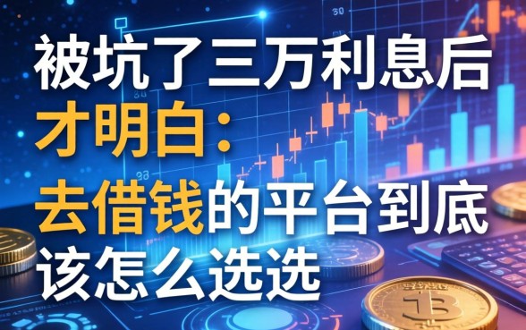 被坑了三万利息后才明白：去借钱的平台到底该怎么选