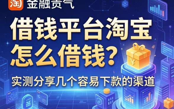 借钱平台淘宝怎么借钱？实测分享几个容易下款的渠道
