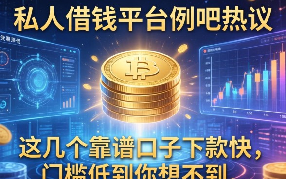 私人借钱平台贴吧热议：这几个靠谱口子下款快，门槛低到你想不到