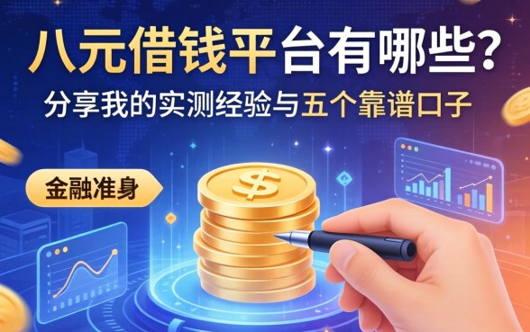八元借钱平台有哪些？分享我的实测经历与五个靠谱口子