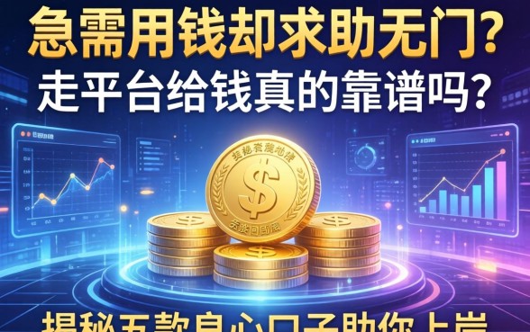 急需用钱却求助无门？走平台给钱真的靠谱吗？揭秘五款良心口子助你上岸