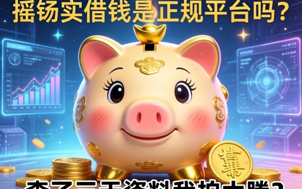 摇钱罐借钱是正规平台吗？查了三天资料我拍大腿