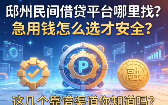 邳州民间借钱平台哪里找？急用钱怎么选才安全？这几个靠谱渠道你知道吗？