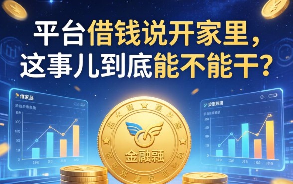 平台借钱说开家里，这事儿到底能不能干？