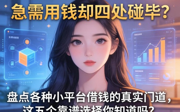 急需用钱却四处碰壁？盘点各种小平台借钱的真实门道，这五个靠谱选择你知道吗？