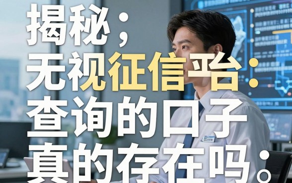 揭秘各类借钱平台：无视征信查询的口子真的存在吗