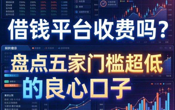 借钱平台收费吗？盘点五家门槛超低的良心口子