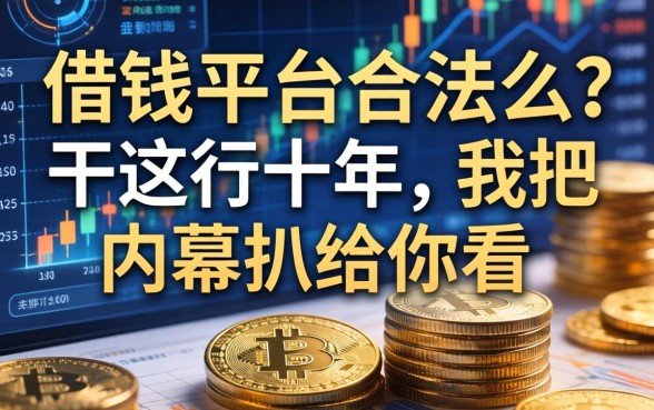 借钱平台合法么？干这行十年，我把内幕扒给你看