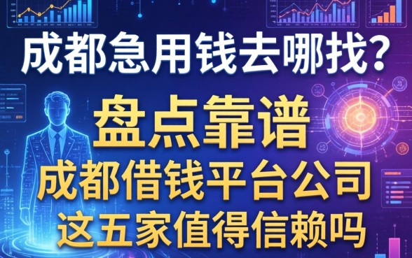 成都急用钱去哪找？盘点靠谱的成都借钱平台公司，这五家值得信赖吗？