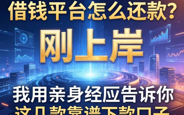 借钱平台怎么还款？刚上岸的我用亲身经历告诉你这几款靠谱下款口子