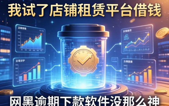 我试了店铺租赁平台借钱，发现网黑逾期下款软件没那么神