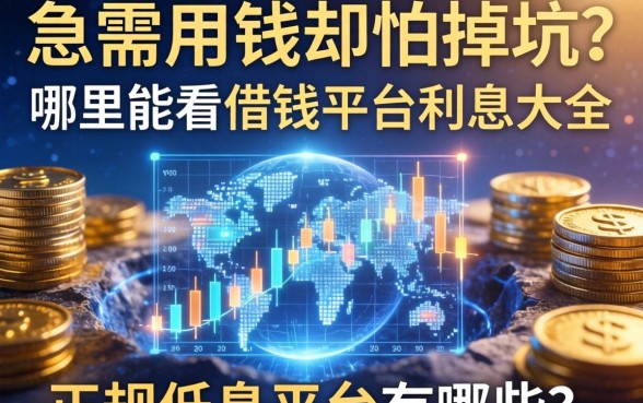 急需用钱却怕掉坑？哪里能看借钱平台利息大全？正规低息平台有哪些？