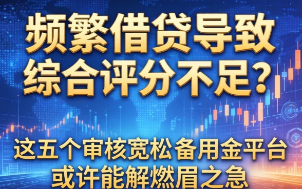频繁借贷导致综合评分不足？这五个审核宽松的备用金平台或许能解燃眉之急