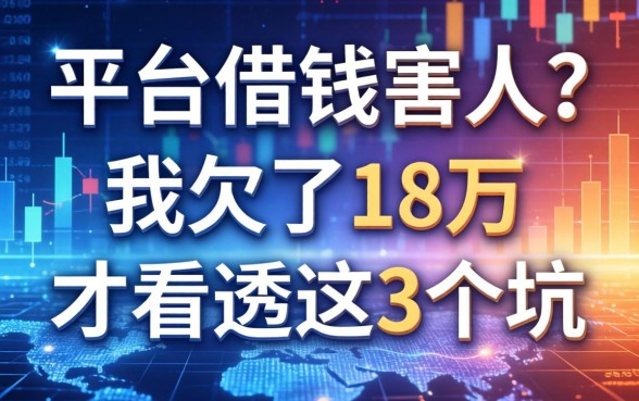 平台借钱害人？我欠了18万才看透这3个坑