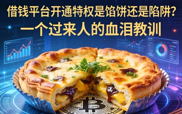 借钱平台开通特权是馅饼还是陷阱？一个过来人的血泪教训