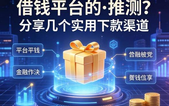 借钱平台推测：分享几个实用的下款渠道