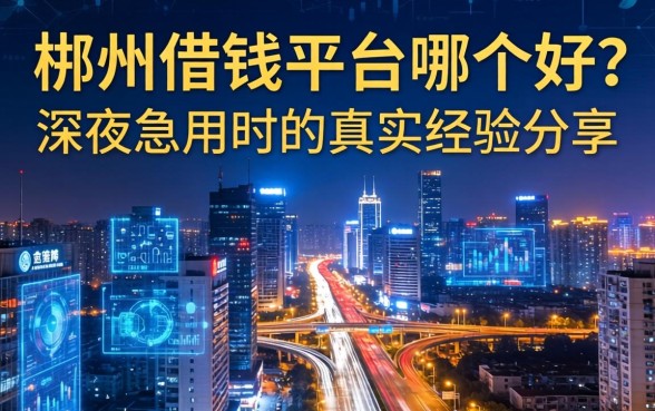 郴州借钱平台哪个好？深夜急用时的真实经验分享