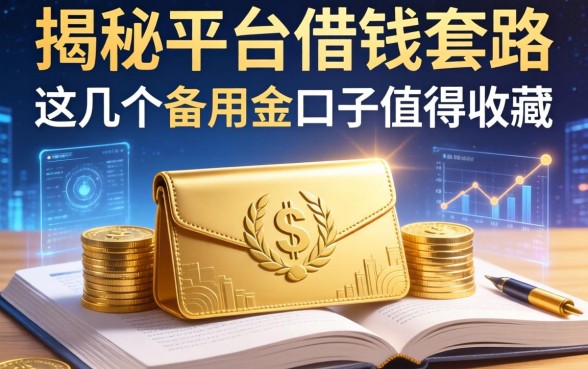 揭秘平台借钱的套路，这几个备用金口子值得收藏