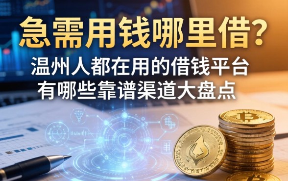 急需用钱哪里借？温州人都在用的借钱平台有哪些？靠谱渠道大盘点