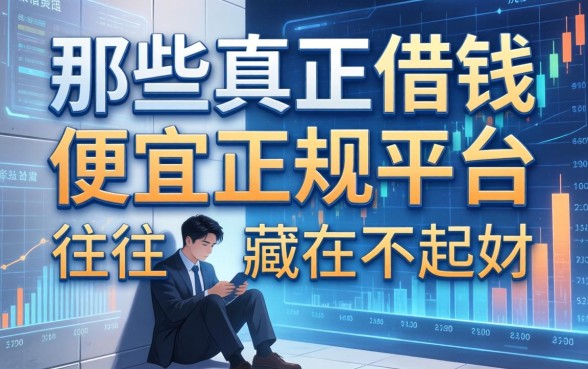 那些真正借钱便宜正规平台，往往藏在不起眼的角落