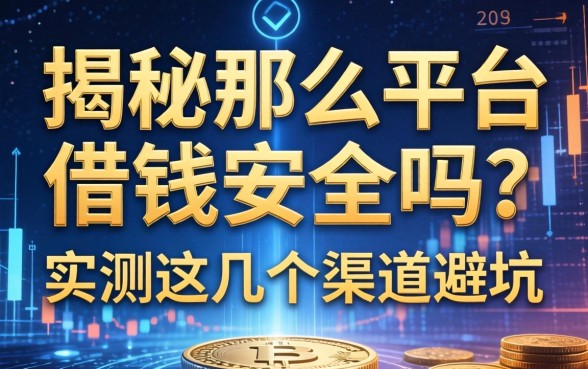 揭秘那么平台借钱安全吗？实测这几个渠道避坑