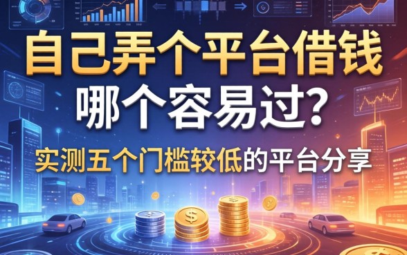 自己弄个平台借钱哪个容易过？实测五个门槛较低的平台分享