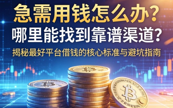 急需用钱怎么办？哪里能找到靠谱渠道？揭秘最好平台借钱的核心标准与避坑指南