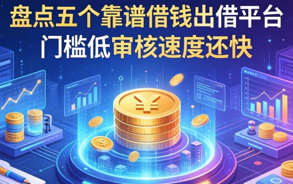 盘点五个靠谱的借钱出借平台，门槛低审核速度还快
