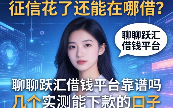征信花了还能在哪借？聊聊跃汇借钱平台靠谱吗及几个实测能下款的口子