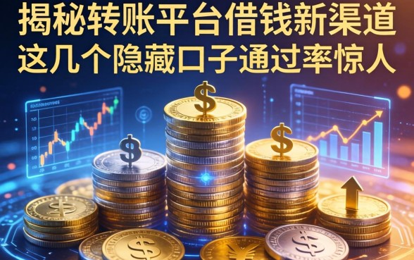 揭秘转账平台借钱新渠道，这几个隐藏口子通过率惊人