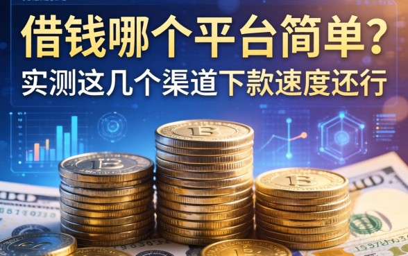 借钱哪个平台简单？实测这几个渠道下款速度还行