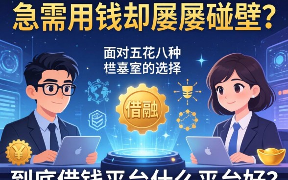 急需用钱却屡屡碰壁？面对五花八门的选择，到底借钱平台什么平台好？