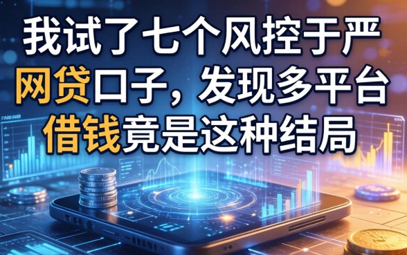 我试了七个风控不严的网贷口子,发现多平台借钱竟是这种结局