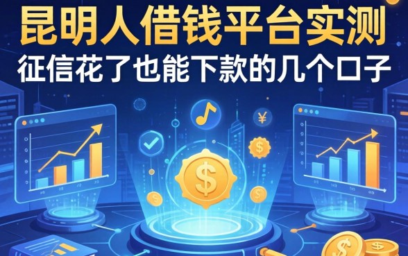 昆明人借钱平台实测：征信花了也能下款的几个口子
