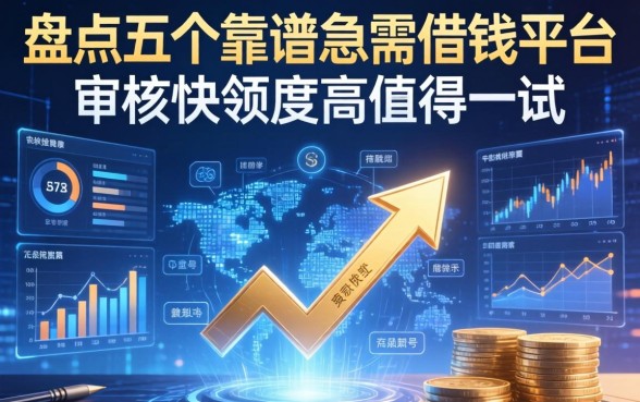 盘点五个靠谱的急需借钱平台，审核快额度高值得一试