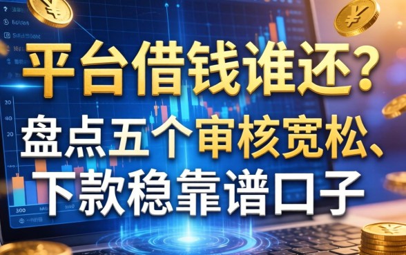 平台借钱谁还？盘点五个审核宽松、下款稳的靠谱口子