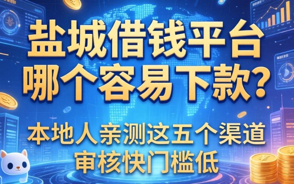 盐城借钱平台哪个容易下款？本地人亲测这五个渠道审核快门槛低