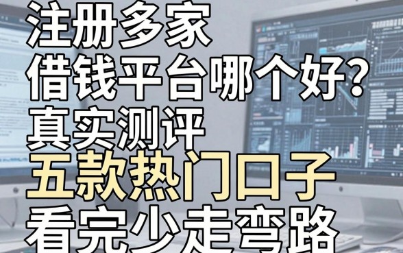 注册多家借钱平台哪个好？真实测评五款热门口子，看完少走弯路