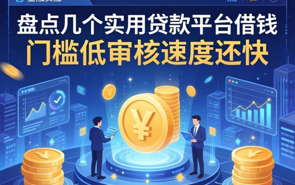 盘点几个实用的贷款的平台借钱，门槛低审核速度还快