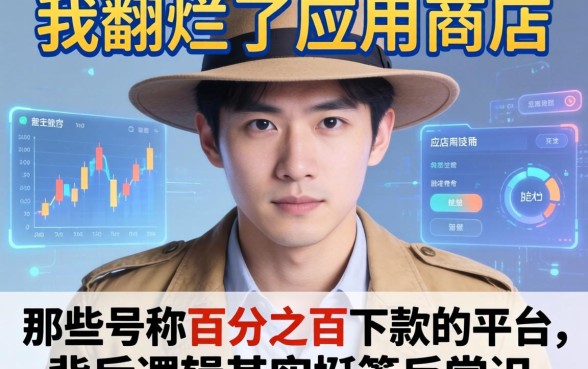 我翻烂了应用商店，发现那些号称百分之百下款的平台，背后逻辑其实挺反常识