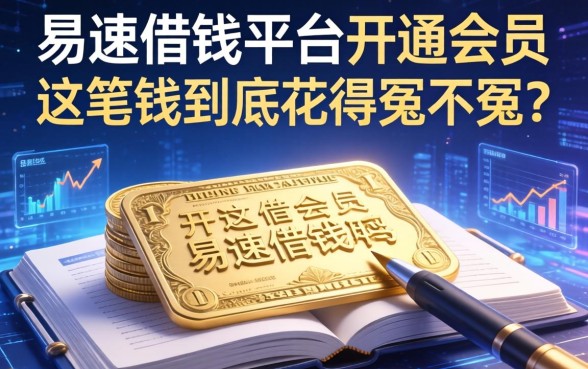 易速借钱平台开通会员：这笔钱到底花得冤不冤？
