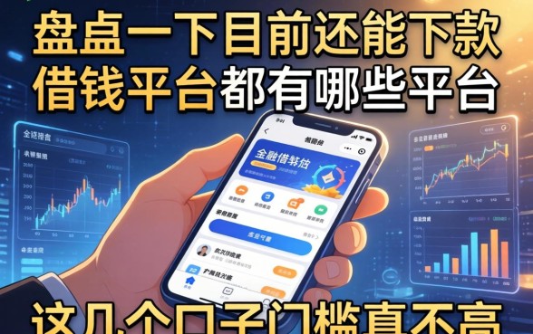 盘点一下目前还能下款的借钱平台都有哪些平台，这几个口子门槛真不高