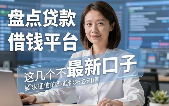 盘点贷款借钱平台最新口子，这几个不看征信的渠道你未必知道