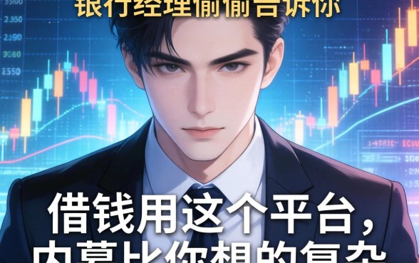 银行经理偷偷告诉你：借钱用这个平台，内幕比你想的复杂