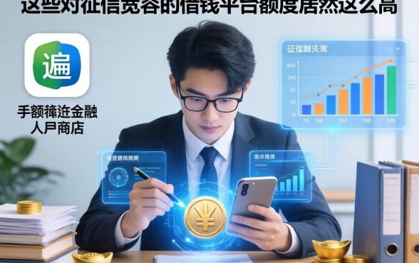 我翻遍了手机应用商店，发现这些对征信宽容的借钱平台额度居然这么高