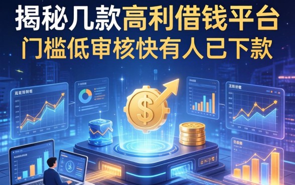 揭秘几款高利借钱平台，门槛低审核快有人已下款