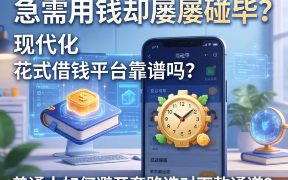 急需用钱却屡屡碰壁？现代化的花式借钱平台靠谱吗？普通人如何避开套路选对下款通道？