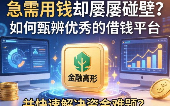 急需用钱却屡屡碰壁？如何甄别优秀的借钱平台并快速解决资金难题？