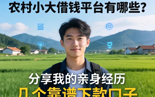 农村小伙借钱平台有哪些？分享我的亲身经历和几个靠谱下款口子