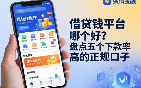手机借钱平台软件哪个好？盘点五个下款率高的正规口子